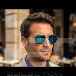 Red Bull Sonnenbrille X Spect Eyewear Silberner Rahmen / Blaue Polarisierte Gläser CORSAIR-002