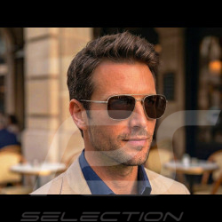Red Bull Sonnenbrille X Spect Eyewear Silberner Rahmen / Braune Polarisierte Gläser LIGHTNING-003
