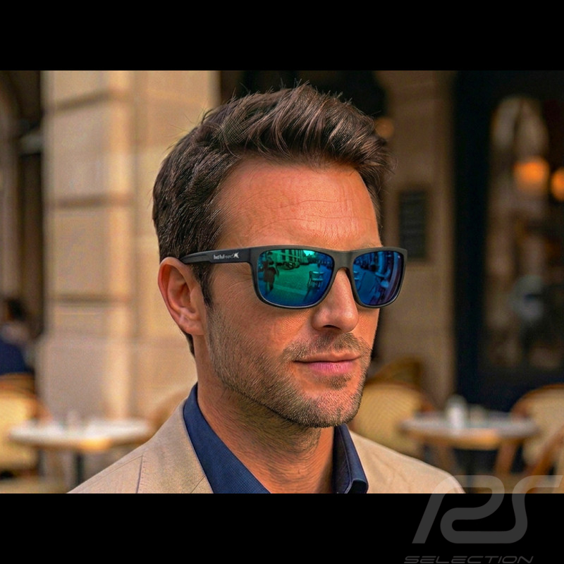Lunettes de Soleil Red Bull X Spect Eyewear Noir Mat / Verres Bleus Polarisés LOOM-005