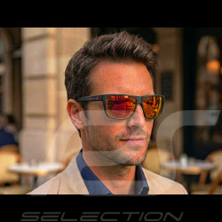 Red Bull Sonnenbrille X Spect Eyewear Matt Schwarz / Polarisierte Orange Gläser LOOM-001