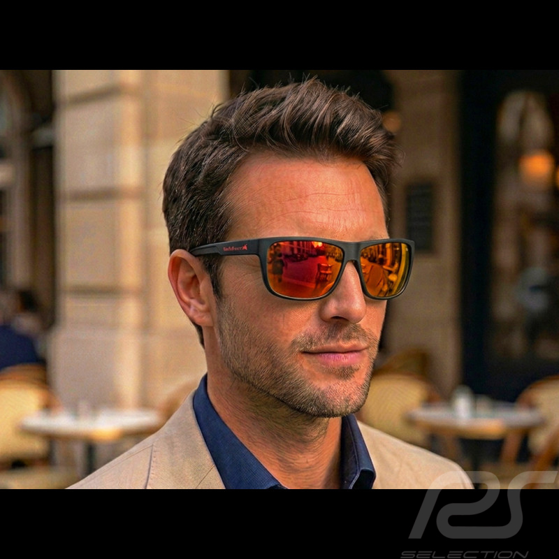 Red Bull Sonnenbrille X Spect Eyewear Matt Schwarz / Polarisierte Orange Gläser LOOM-001