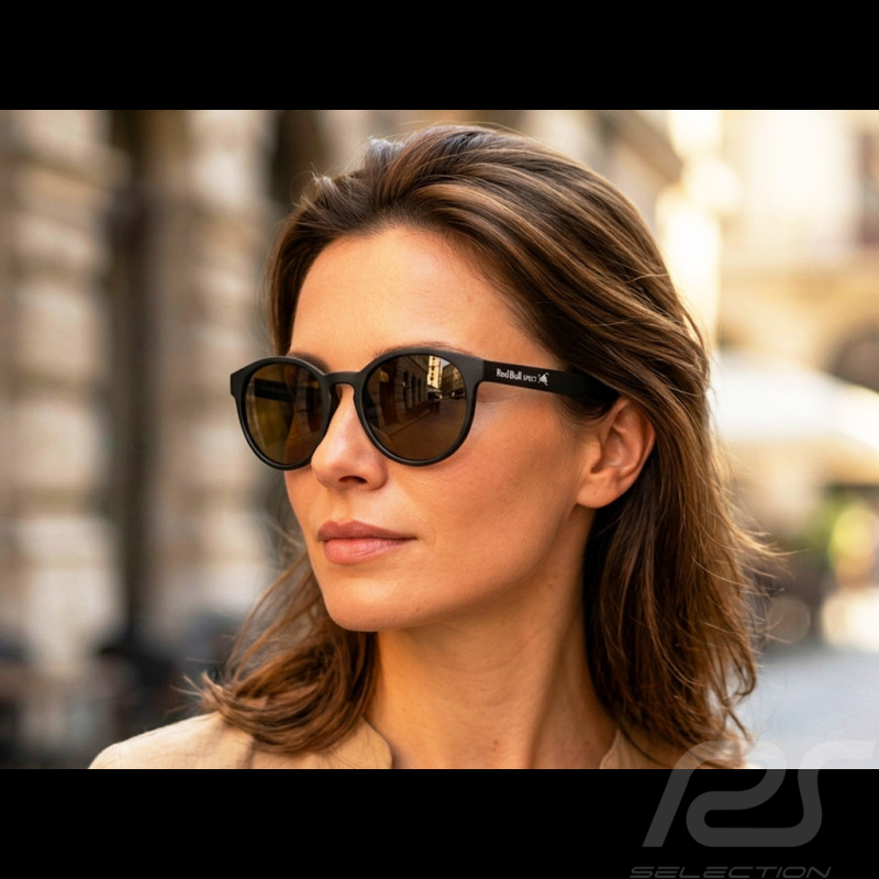 Red Bull Sunglasses X Spect Eyewear Matte Black / Polarized Orange Lenses LACE-001