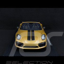 Porsche 911 Turbo S Type 991 Exclusive Series Cabriolet 2017 Metallic Yellow Gold RS Selection x Spark 1/18 18RSF004