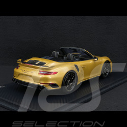 Porsche 911 Turbo S Typ 991 Exclusive Series Cabriolet 2017 Metallic Gelbgold  RS Selection x Spark 1/18 18RSF004