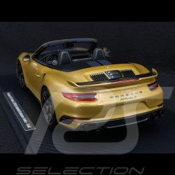 Porsche 911 Turbo S Type 991 Exclusive Series Cabriolet 2017 Metallic Yellow Gold RS Selection x Spark 1/18 18RSF004