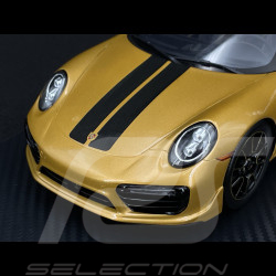Porsche 911 Turbo S Type 991 Exclusive Series Cabriolet 2017 Metallic Yellow Gold RS Selection x Spark 1/18 18RSF004