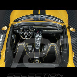 Porsche 911 Turbo S Type 991 Exclusive Series Cabriolet 2017 Or Jaune Métallique RS Selection x Spark 1/18 18RSF004