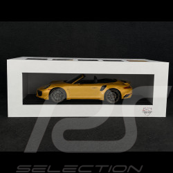 Porsche 911 Turbo S Type 991 Exclusive Series Cabriolet 2017 Metallic Yellow Gold RS Selection x Spark 1/18 18RSF004