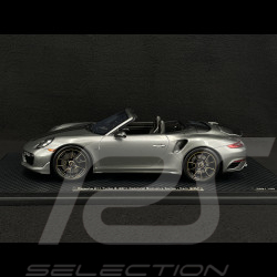 Porsche 911 Turbo S Typ 991 Exclusive Series Cabriolet 2017 Metallic Achatgrau RS Selection x Spark 1/18 18RSF005