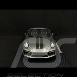 Porsche 911 Turbo S Typ 991 Exclusive Series Cabriolet 2017 Metallic Achatgrau RS Selection x Spark 1/18 18RSF005