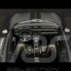 Porsche 911 Turbo S Type 991 Exclusive Series Cabriolet 2017 Gris Agate Métallique RS Selection x Spark 1/18 18RSF005