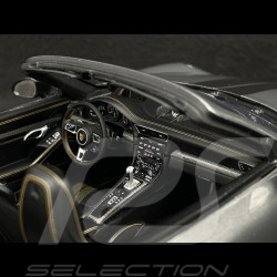 Porsche 911 Turbo S Type 991 Exclusive Series Cabriolet 2017 Gris Agate Métallique RS Selection x Spark 1/18 18RSF005