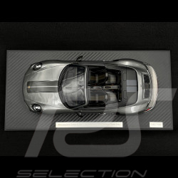 Porsche 911 Turbo S Type 991 Exclusive Series Cabriolet 2017 Gris Agate Métallique RS Selection x Spark 1/18 18RSF005