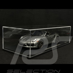 Porsche 911 Turbo S Type 991 Exclusive Series Cabriolet 2017 Gris Agate Métallique RS Selection x Spark 1/18 18RSF005
