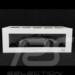 Porsche 911 Turbo S Type 991 Exclusive Series Cabriolet 2017 Agate Metallic Grey RS Selection x Spark 1/18 18RSF005