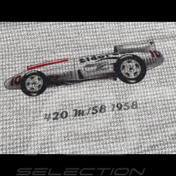 Maserati Schal Classic 1914 Hergestellt in Italien Grau / Weiß 920018040