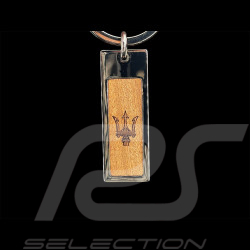 Porte-Clés Maserati Trident Argent / Bois 920018060