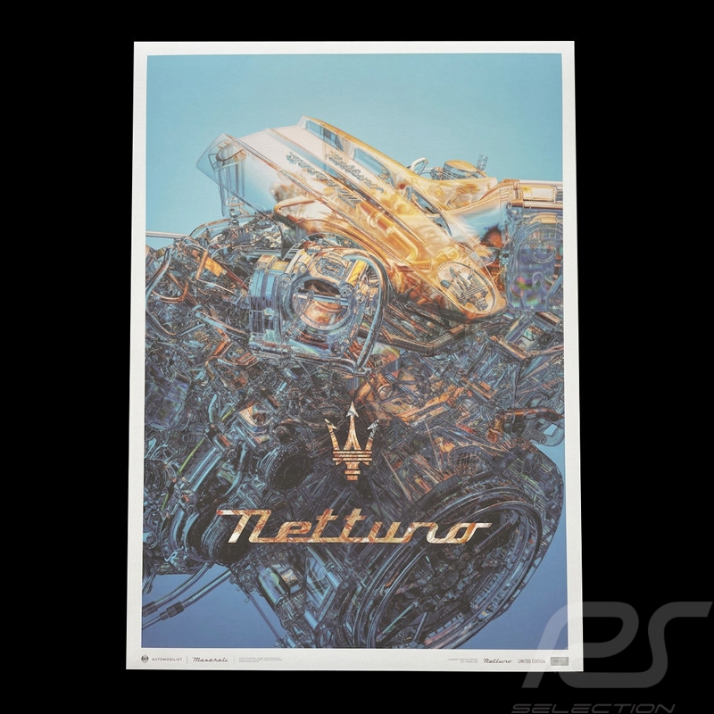 Poster Maserati MC20 Moteur Nettuno Live Audacious 01000828