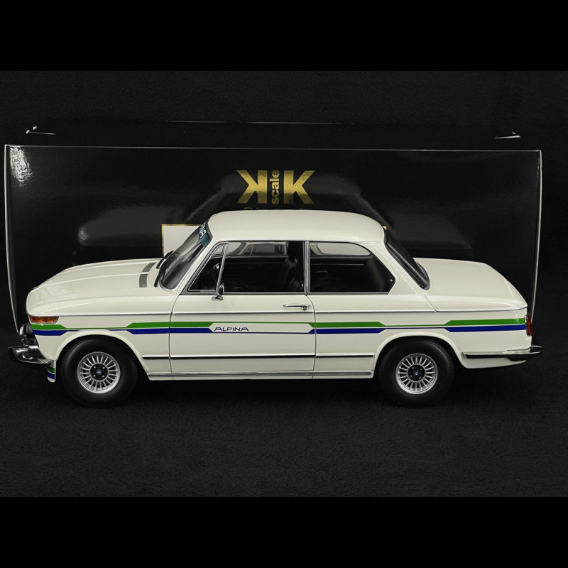BMW 2002 Alpina SERIE 2 1974 White with Blue/Green Stripes 1/12 KK