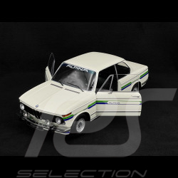 BMW 2002 Alpina SERIE 2 1974 Weiß mit blau/grünen Streifen 1/12 KK-Scale KKDC120104