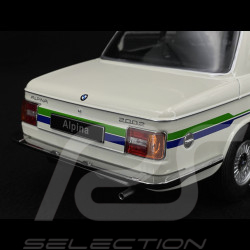 BMW 2002 Alpina SERIE 2 1974 White with Blue/Green Stripes 1/12 KK-Scale KKDC120104