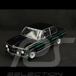 BMW 2002 Alpina SERIE 2 1974 Schwarz mit blau/grünen Streifen 1/12 KK-Scale KKDC120105