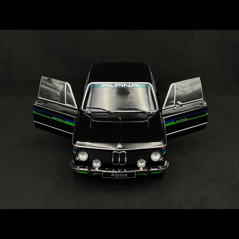 BMW 2002 Alpina SERIE 2 1974 Black with Blue/Green Stripes 1/12 KK