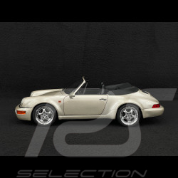 Porsche 911 Carrera 2 Typ 964 Turbo Look Cabriolet 1992 Zermatt Silber Metallic 1/18 Norev 187140