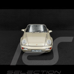 Porsche 911 Carrera 2 Type 964 Turbo Look Cabriolet 1992 Argent Zermatt Métallisé 1/18 Norev 187140