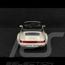 Porsche 911 Carrera 2 Typ 964 Turbo Look Cabriolet 1992 Zermatt Silber Metallic 1/18 Norev 187140