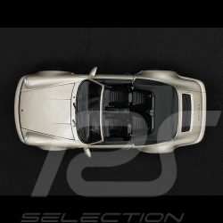 Porsche 911 Carrera 2 Typ 964 Turbo Look Cabriolet 1992 Zermatt Silber Metallic 1/18 Norev 187140