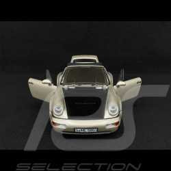 Porsche 911 Carrera 2 Type 964 Turbo Look Cabriolet 1992 Argent Zermatt Métallisé 1/18 Norev 187140