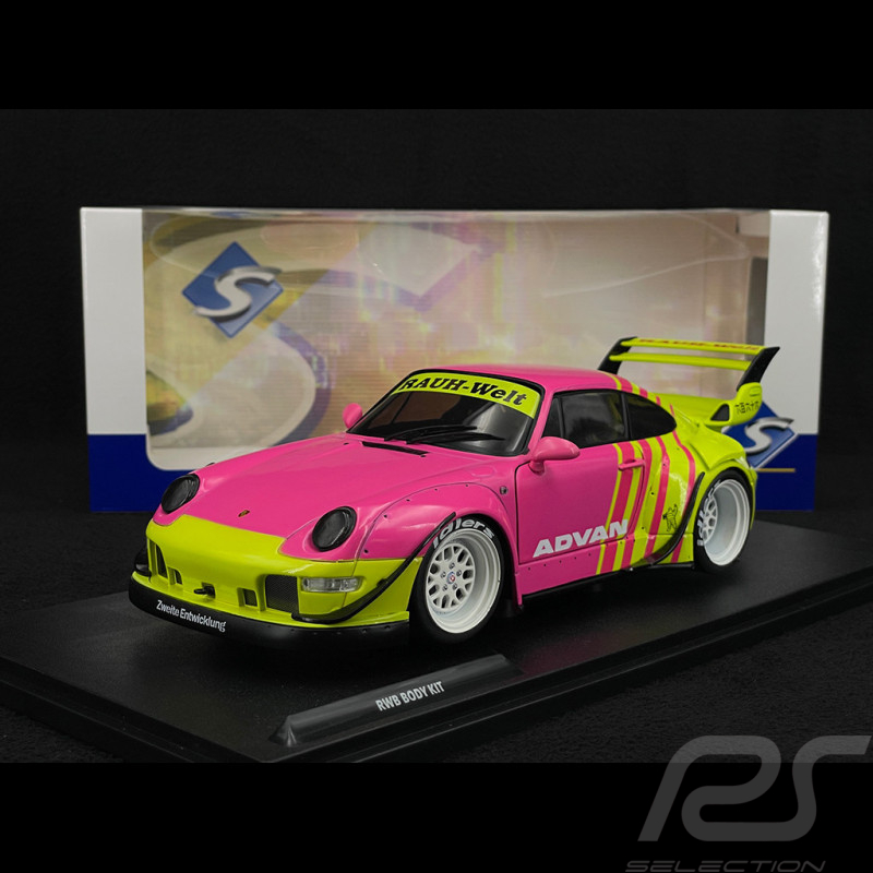 Porsche 911 RWB BodyKit Advan 2024 Rosa / Gelb 1/18 Solido S1808510