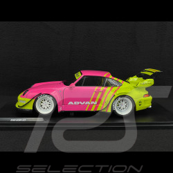 Porsche 911 RWB BodyKit Advan 2024 Pink / Yellow 1/18 Solido S1808510