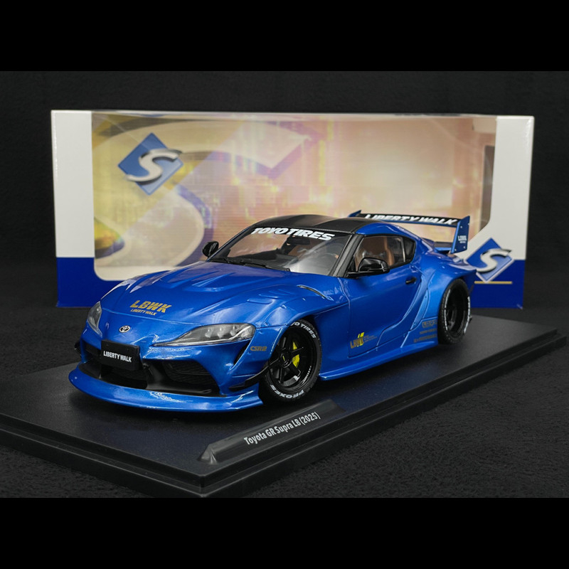 Toyota GR Supra Liberty Walk 2025 Metallic Blue 1/18 Solido S1815503