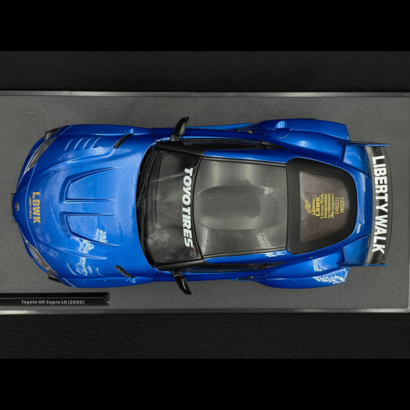 Toyota GR Supra Liberty Walk 2025 Metallic Blue 1/18 Solido S1815503