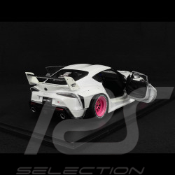 Toyota GR Supra Liberty Walk 2025 Blanc/Rose 1/18 Solido S1815502