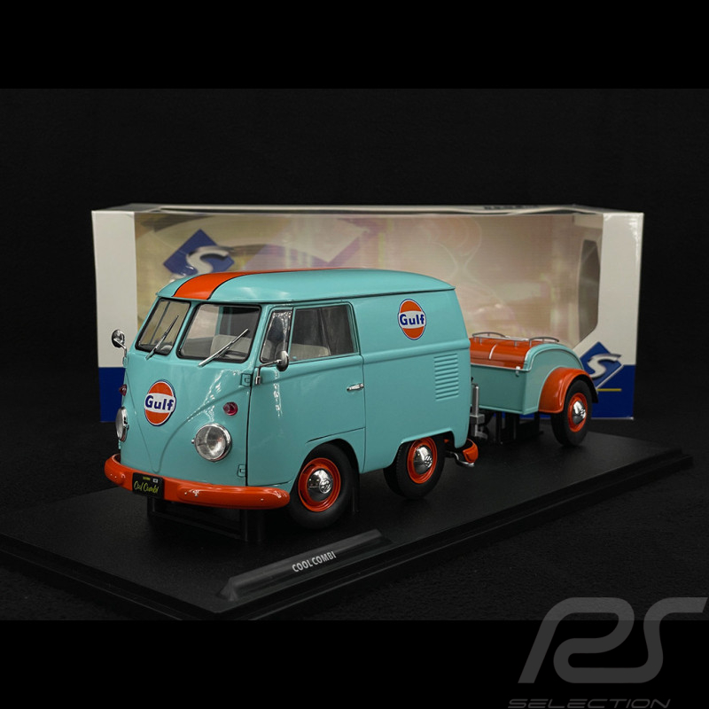 Volkswagen Gulf T1 Van Cool Combi Oil Tribute 2024 Rose / Jaune 1/18 Solido S1810908