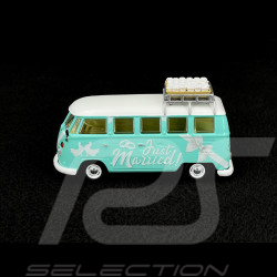 Volkswagen Combi T2 Camper 1967 Frisch Verheiratet Blau / Weiß 1/43 Corgi Toys CRG-CC02737