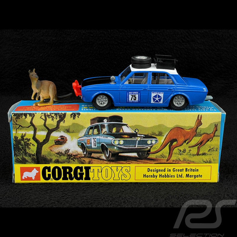 Hillman Hunter Sieger Rallye London-Sydney 1968 mit Känguru Figur 1/43 Corgi Toys CD54321043