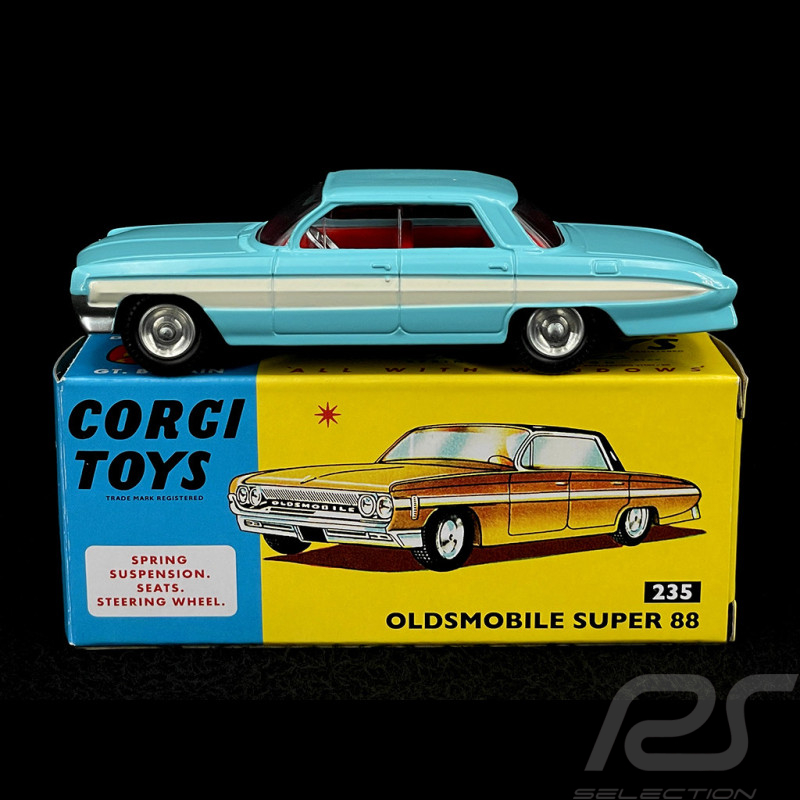 Oldsmobile Super 88 1959 Light Blue / White 1/49 Corgi Toys CD54321058