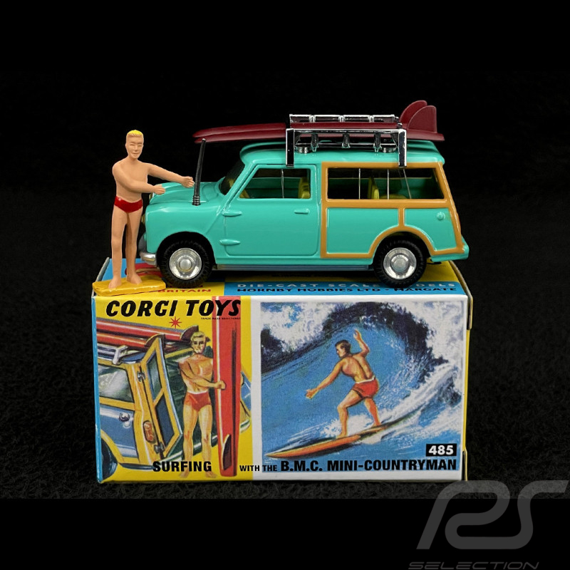 Mini Countryman Supports de Toit avec Surf Bleu Turquoise 1/42 Corgi Toys CD54321014
