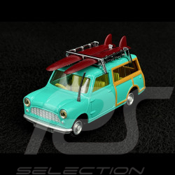 Mini Countryman 1965 mit Dachträger und Surfbrett Türkisblau 1/42 Corgi Toys CD54321014