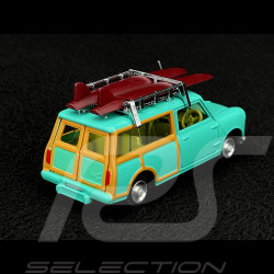 Mini Countryman 1965 with Roof Racks and Surfboard Turquoise Blue 1/42 Corgi Toys CD54321014