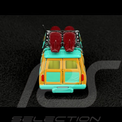 Mini Countryman 1965 with Roof Racks and Surfboard Turquoise Blue 1/42 Corgi Toys CD54321014