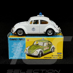 Volkswagen Käfer Europäisches Polizeifahrzeug Niederländische Ausführung Weiß 1/44 Corgi Toys CD54321060