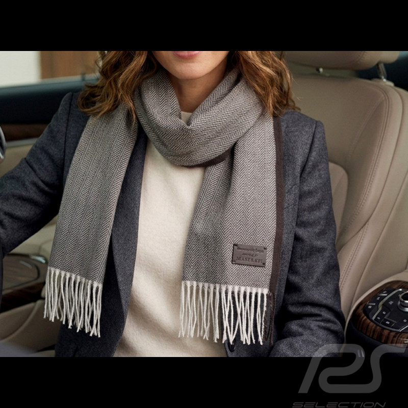 Maserati Scarf Ermenegildo Zegna Made in Italy Beige / Brown ZZW80