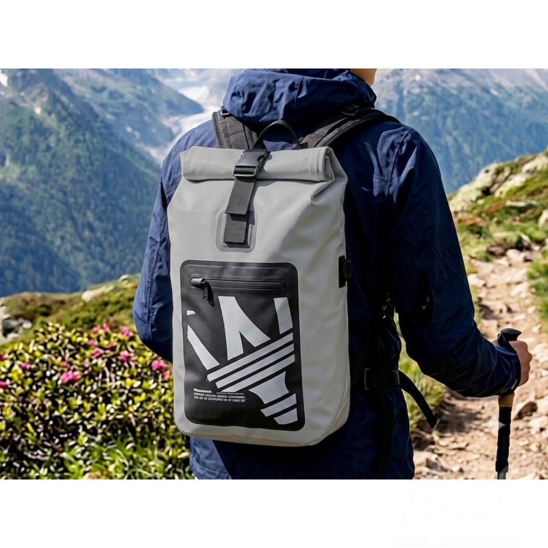Maserati Rucksack Hybrid Grau / Schwarz