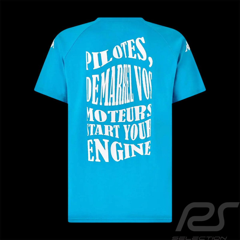 T-Shirt 24h Le Mans Aranel Bleu Turquoise Kappa 342214W-B24 - mixte
