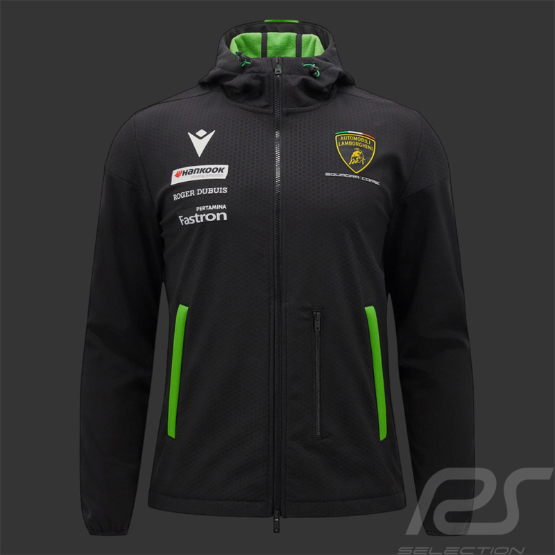 Veste Lamborghini Squadra Softshell Noir / Vert 58589401 - Homme